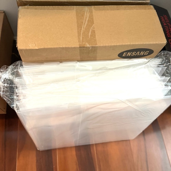 12 Pack LG Shoe Storage Box, Clear Plastic Stackable Shoe Organizer for Closet - Picture 10 of 12